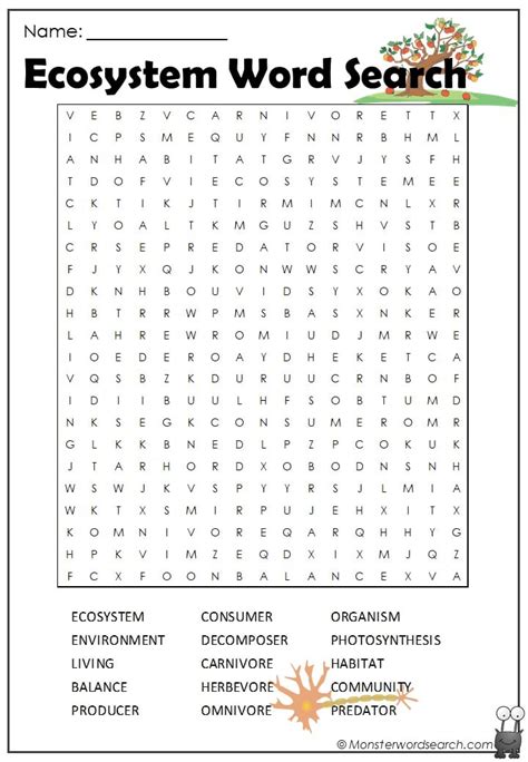 Ecosystem Word Search