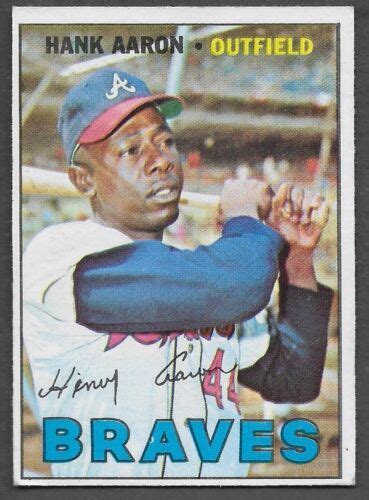 Topps Hank Aaron Braves Fantastic Looking Vg Ex Ebay