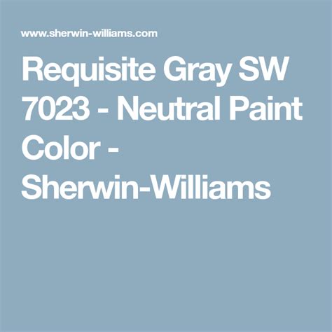 Requisite Gray Sw 7023 Neutral Paint Color Sherwin Williams Homburg