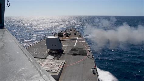 Dvids Video Uss Dewey Fires 5 Inch Gun During Bilateral Advanced