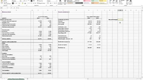 Calculating Profit Margin Excel Income Percentage Formula Difference To Balance Sheet Format In