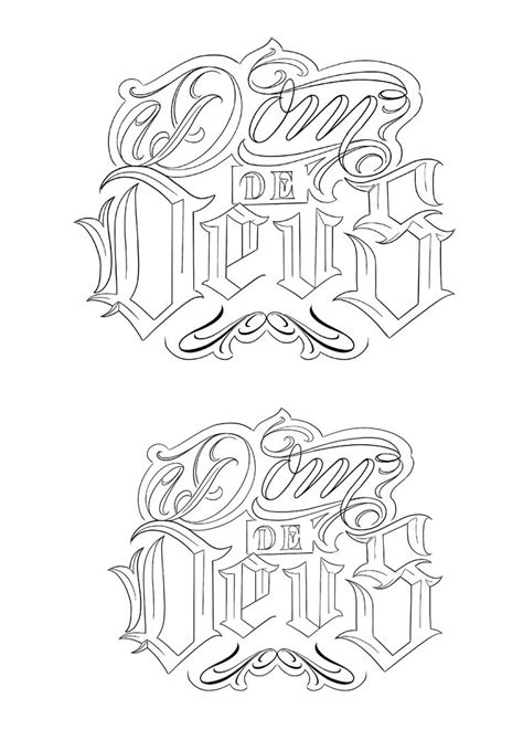 Some Type Of Lettering That Is Very Detailed