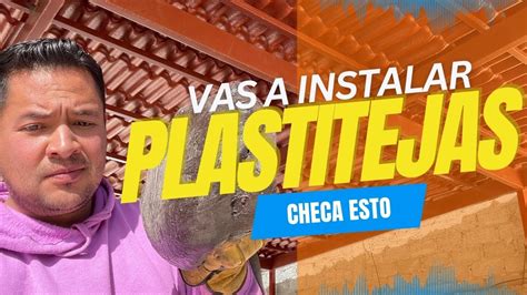 C Mo Se Instala Plastiteja Techado Con Plastiteja Youtube