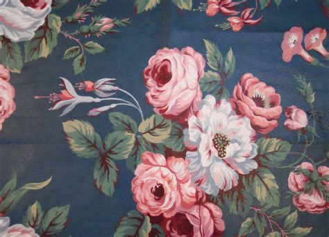 Waverly Polished Cottonchintz Fabric Large Floral Print