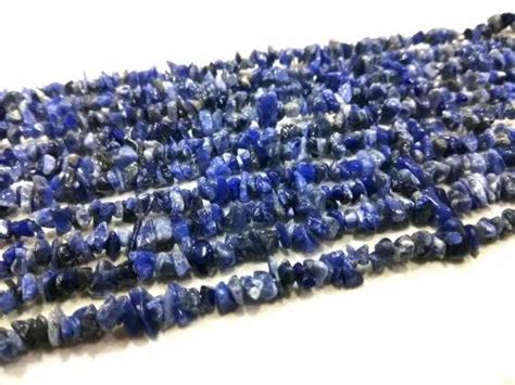 Blue Smooth Sodalite Chips Beads For Jewelryhealing Purpose At Rs 180