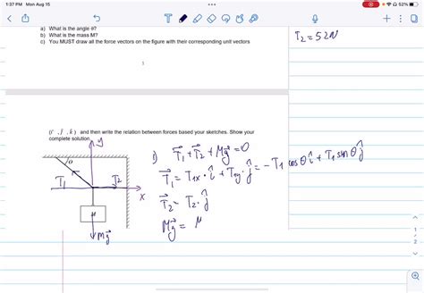 SOLVED In The Figure Below Block Of Mass M Hangs At Rest The Rope