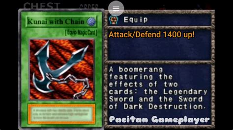 Yugioh Equip Kunai With Chain Yu Gi Oh Forbidden Memories PSone YouTube