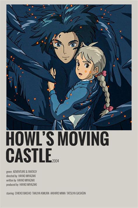 minimalist poster | Howl's moving castle poster, Anime printables, Howl ...