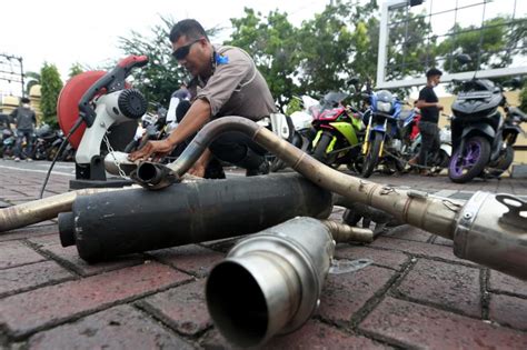 Disita Ribuan Knalpot Brong Di Kota Bogor Ganggu Kondusivitas