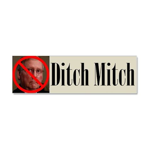 Ditch Mitch Car Magnet - No Mitch by DitchMitchShoppe