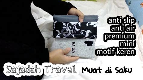 Sajadah Travel Mini Saku Lipat Ringan Premium Anti Slip Sajadah