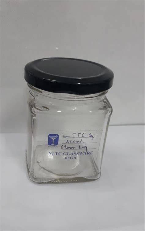 Metal Cap Ml Itc Square Glass Jar At Rs Piece In Delhi Id