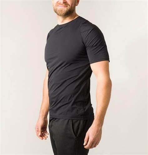 Swedish Posture Men S Posture Reminder T Shirt Posture Corrector Black Or White Fitbiz Buy