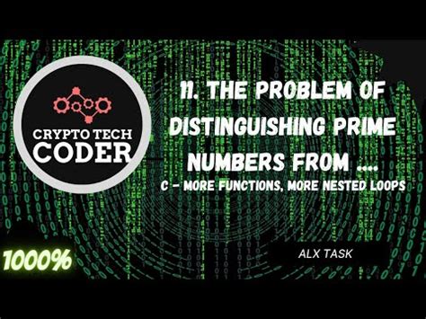 11 The Problem Of Distinguishing Prime C More Functions More