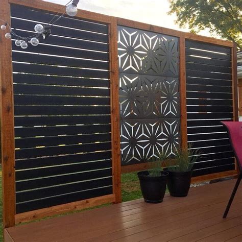 65 Ft X 4 Ft Screen Series Metal Privacy Screen Modern Design