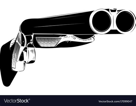 Double Barrel Shotgun Vector
