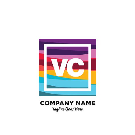 VC initial logo With Colorful template vector. 23384197 Vector Art at ...