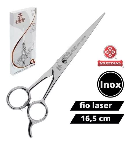 Tesoura De Cabelo Fio Laser Mundial Profissional A O Inox Escorrega