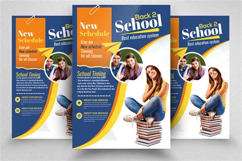 Back To School Flyer Template By Designhub Thehungryjpeg