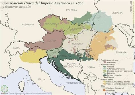 Etnias Imperio Austriaco With Images Austrian Empire Map