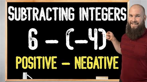 How To Subtract Integers Subtracting Negative Integers From Positive Integers Youtube