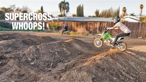 Hitting Supercross Whoops On A Pit Bike Youtube