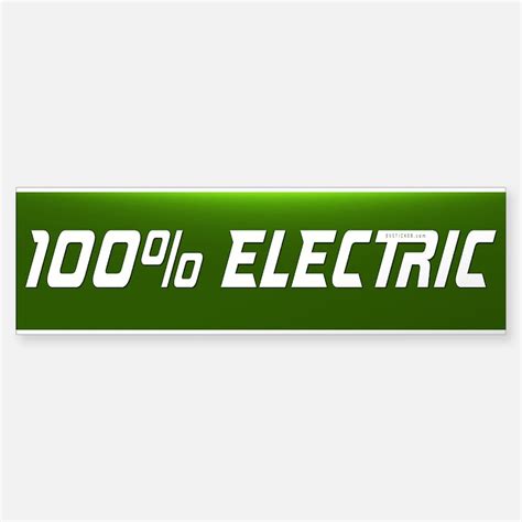 Electric Vehicle Bumper Stickers Car Stickers Decals And More