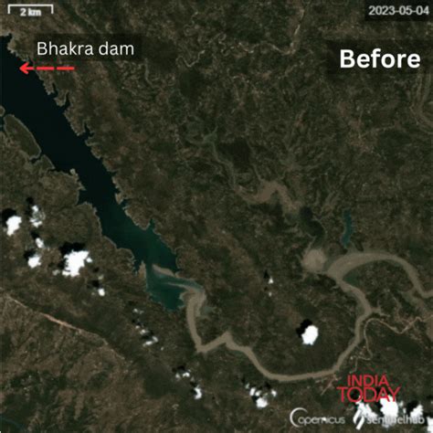 Flooded Dams Submerged Villages Satellite Pics Show Swollen Rivers In