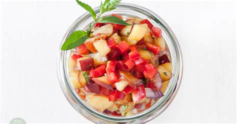 Food Porn Vegan Style SALSA Z BRZOSKWINI