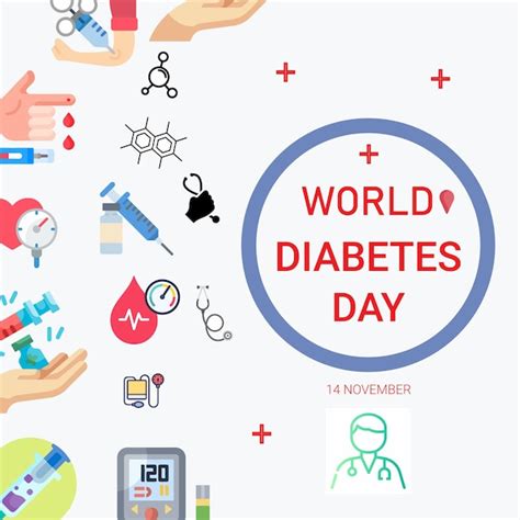 Premium Vector Vector Flat World Diabetes Day