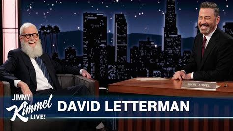 David Letterman On Jimmy Hosting The Oscars Being In La And Bono The