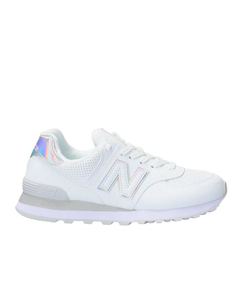 New Balance WL574 Damen Weiss Grau FHU2 Weiss