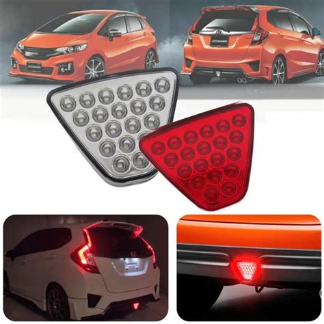 Rear Bumper Skirt Reflector Triangle Led Brake And Reversing Light For