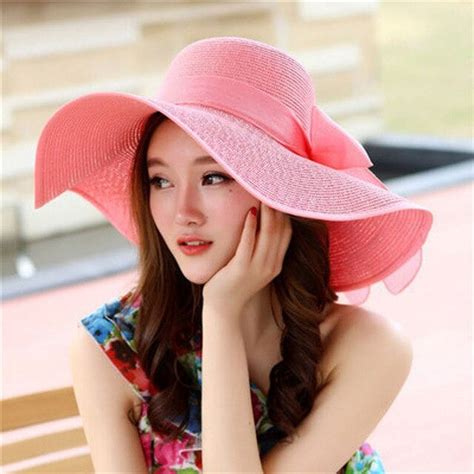 Cocopeaunt Beach Grass Hat Women Go To The Beach In Summer Sun Hat With