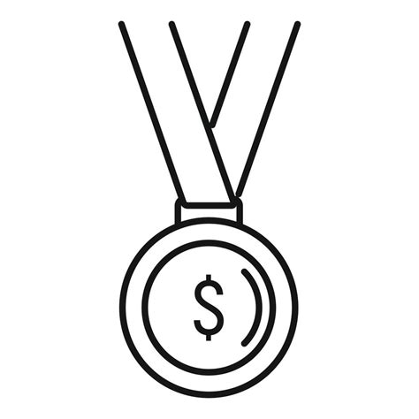 Startup gold medal icon, outline style 14622703 Vector Art at Vecteezy