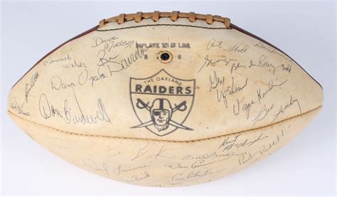 1968 Raiders Vintage Afl Football Team Signed By 51 With Ken Stabler