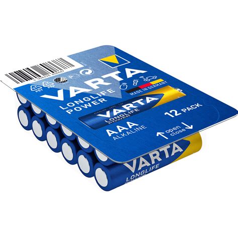 Micro Batterie VARTA Longlife Power 1 5V Typ AAA LR03 12er Pack