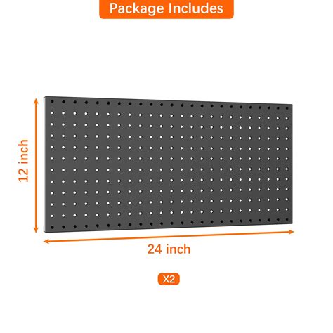 Snapklik WALMANN Metal Pegboard Panels For Wall Garage Tools