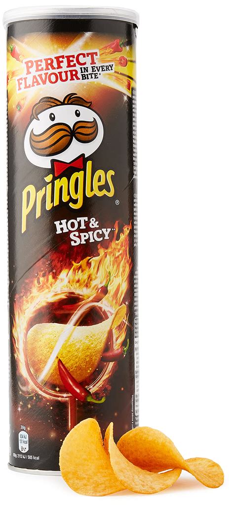 Pringles Hot And Spicy Flavored Chips 165 Grams X 6 Packs Stackable Potato Based Chips