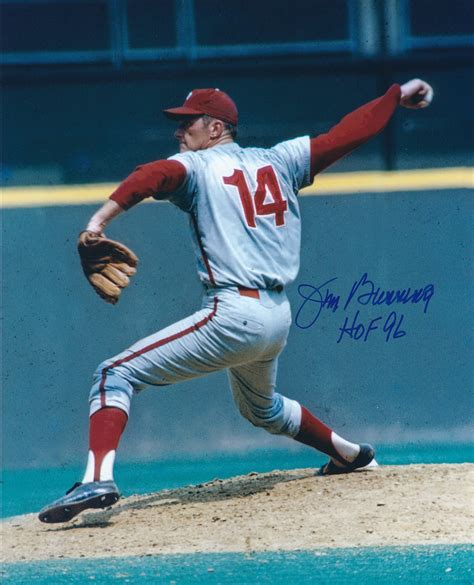 Autographed Jim Bunning Hof X Philadelphia Phillies Photo Main