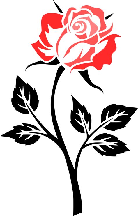 Rose Flower Outline - Beautiful Flowers Download