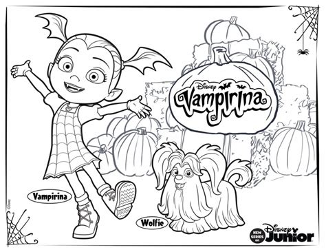 10 Printable Disney Vampirina Coloring Pages