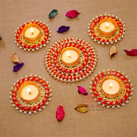 Buy Jaipur Ace Decorative Diwali Tealight Diya Traditional Handmade