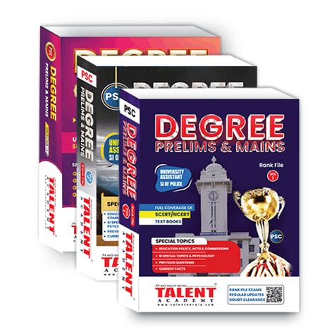 Degree Level Prelims And Mains Rank File 2023 Talent Academy Talent