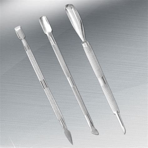 3Pcs Rvs Cuticle Pusher Remover Lepel Trimmer Meta Grandado