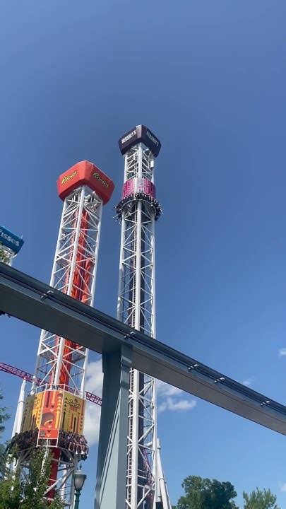 Take A Drop Hershey Triple Tower 🍫 Hersheypark Youtube