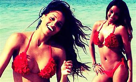 Ciara Shows Off Killer Curves And Toned Abs In Scarlet Bikini Daily Mail Online