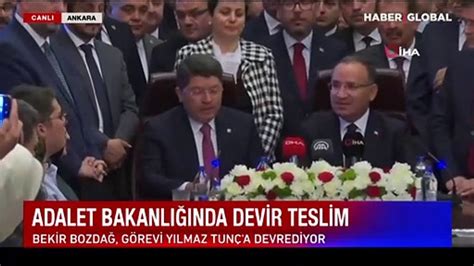 Adalet Bakanlığı nda devir teslim Bakan Tunç tan yeni Anayasa mesajı