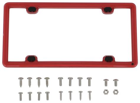 Weathertech Clearframe License Plate Frame Red Weathertech License Plates And Frames Wt8alpcf1