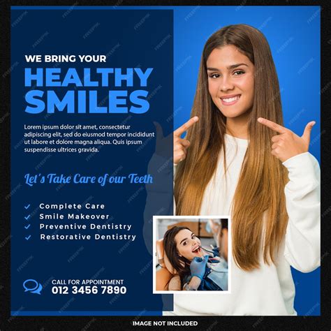 Premium Psd Dentist And Dental Care Social Media Banner Template